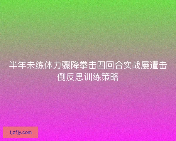 半年未练体力骤降拳击四回合实战屡遭击倒反思训练策略