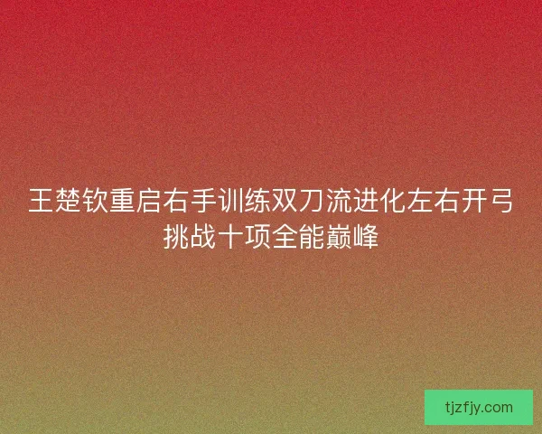 王楚钦重启右手训练双刀流进化左右开弓挑战十项全能巅峰 王楚钦重启右手训练双刀流进化左右开弓挑战十项全能巅峰